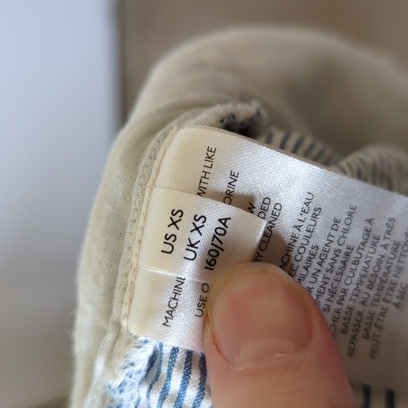 Free People Make A Stand Trouser in Blue & White Combo - Size XS - Picture 14 of 15